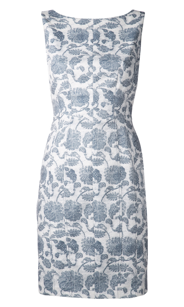 Printed jacquard dress
